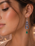 Boucles d'oreilles Rocaille & Cristal – Couleur au Choix Fait Main
